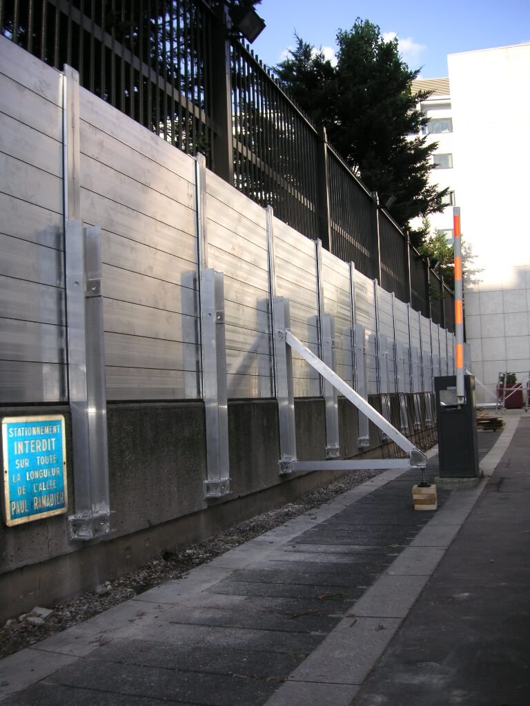 Demountable flood protection wall mounted barrier